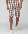 Sporto Men's Checkered Cotton Capri Shorts