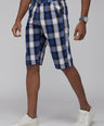 Sporto Men's Checkered Cotton Capri Shorts
