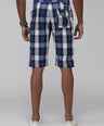 Sporto Men's Checkered Cotton Capri Shorts