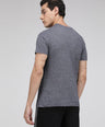 Sporto Men's Cotton Rich Regular T-Shirt - Anthra Melange