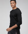 Sporto Men's Regular fit Full Sleeve T-Shirt - Black