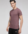 Sporto Men's Cotton Rich Regular T-Shirt - Red Melange