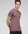 Sporto Men's Cotton Rich Regular T-Shirt - Red Melange