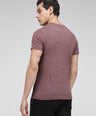 Sporto Men's Cotton Rich Regular T-Shirt - Red Melange