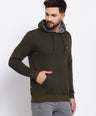 Sporto Men's Hoodie Sweatshirt - Olive Jaspe