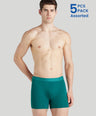Sporto Shape Lock Ultra Soft Modal Trunks Multicolour (Pack of 5)