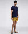 Sporto Men's Checkered Printed Boxer Shorts (Pack Of 2) - Yellow & Green