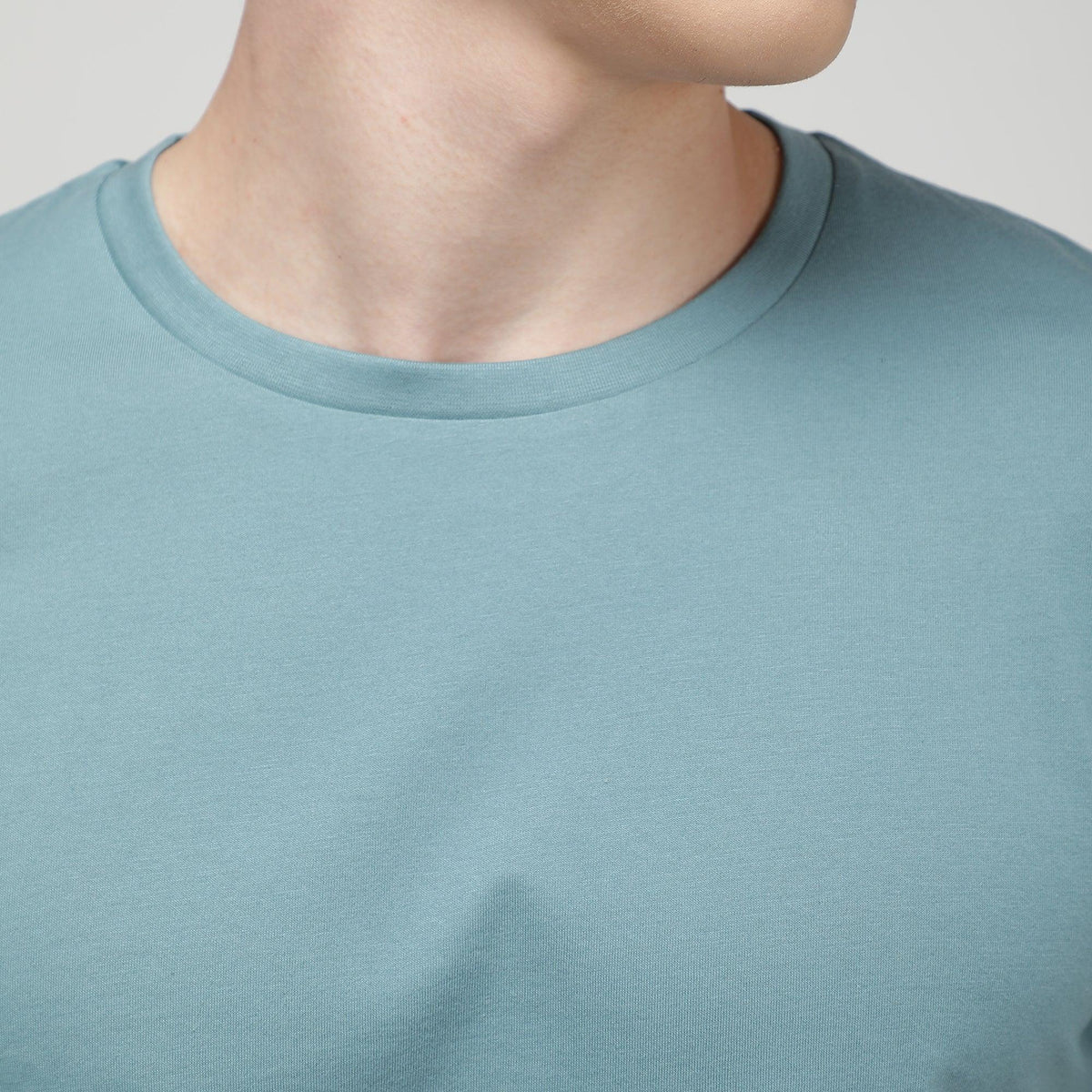 Round Neck Fluyid Cotton Rich, Solid Colour T-shirt Pack of 2