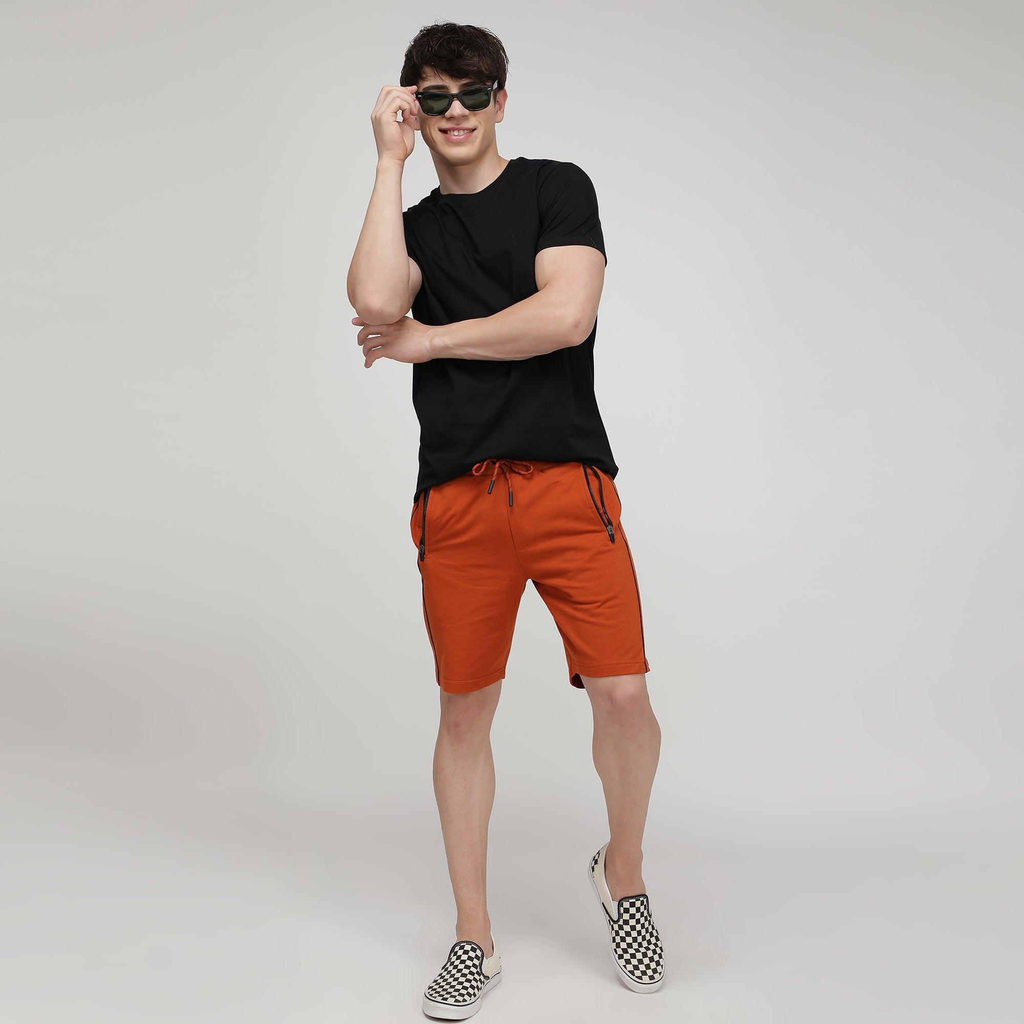 Sporto Men's Fluid Cotton Round Neck T-shirt - Black