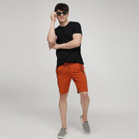 Sporto Men's Fluid Cotton Round Neck T-shirt - Black