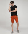 Round Neck Fluyid Cotton Rich, Solid Colour T-shirt Pack of 2