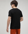 Sporto Men's Fluid Cotton Round Neck T-shirt - Black