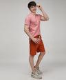 Sporto Men's Fluid Cotton Round Neck T-shirt - Pink