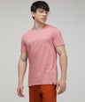 Sporto Men's Fluid Cotton Round Neck T-shirt - Pink