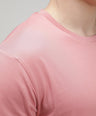 Sporto Men's Fluid Cotton Round Neck T-shirt - Pink