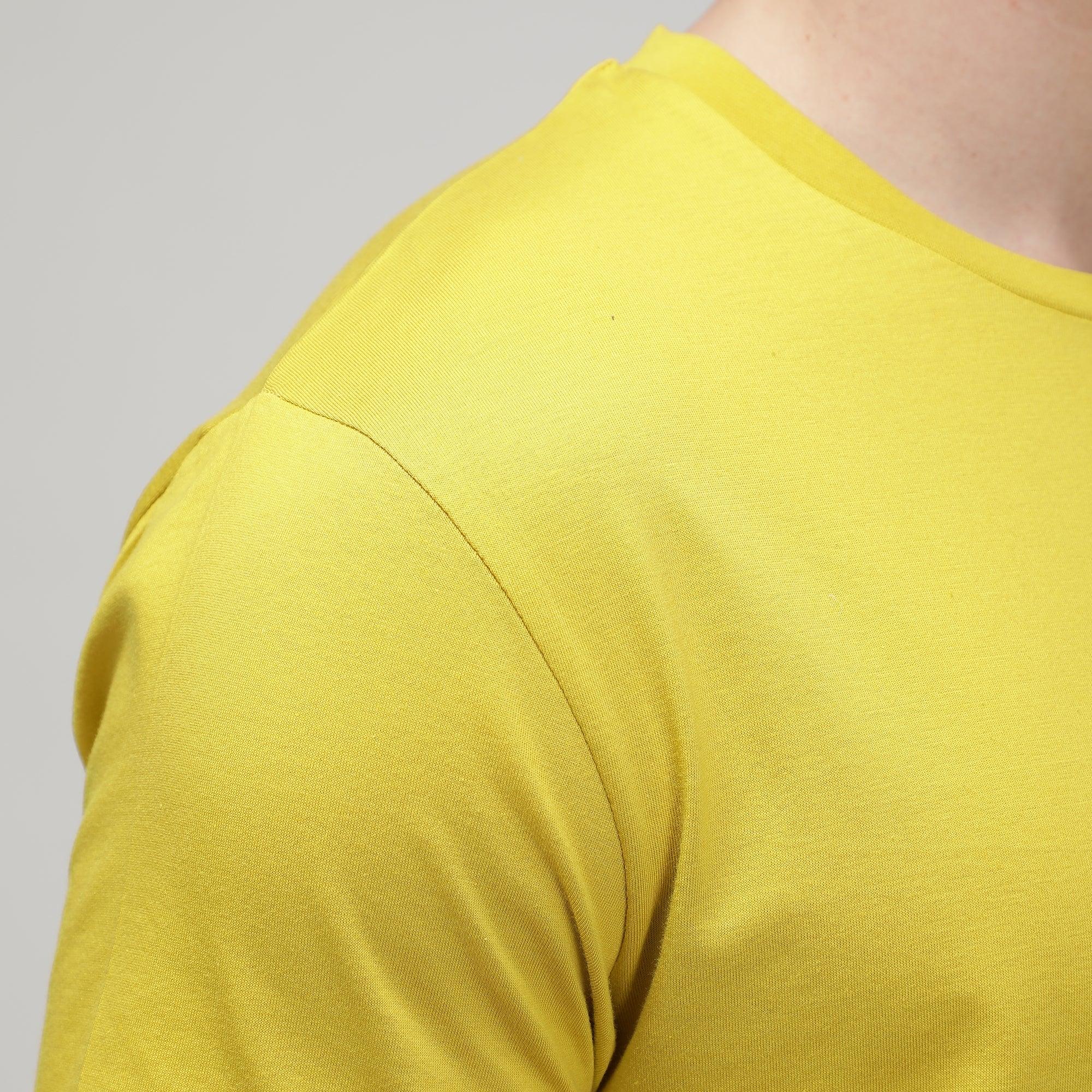 Round Neck Fluyid Cotton Rich, Solid Colour T-shirt Pack of 2