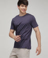 Sporto Men's Fluid Cotton Round Neck T-shirt - Grey