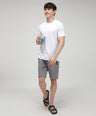 Men's Solid Round Neck Half Sleeve T-Shirt - White