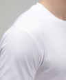Men's Solid Round Neck Half Sleeve T-Shirt - White