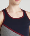 Men's Gym Vest for Men | 100% Cotton Sleeveless Ribbed Gym Vest – Tri-Colour Panel | Pack of 3 (Assorted Colours) | Style 711