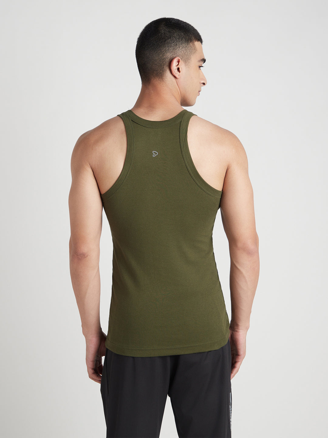 Men's Gym Vest for Men | 100% Cotton Sleeveless Ribbed Gym Vest – Contrast Shoulder Panel & Piping | Pack of 2 (Assorted Colours) | Style 814