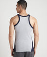 Men's Gym Vest for Men | 100% Cotton Sleeveless Ribbed Gym Vest – Side Contrast Panel | Pack of 2 (Assorted Colours) | Style 744