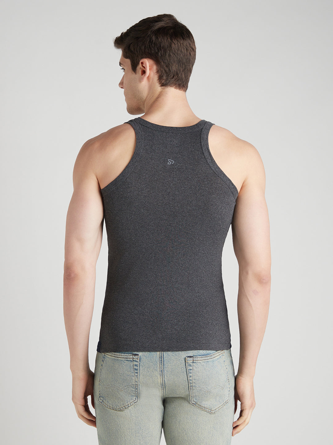 Men's Gym Vest for Men | 100% Cotton Sleeveless Ribbed Gym Vest – Armhole Contrast Panel | Pack of 3 (Assorted Colours) | Style 755