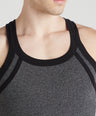 Men's Gym Vest for Men | 100% Cotton Sleeveless Ribbed Gym Vest – Side Contrast Panel with Piping | Pack of 3 (Assorted Colours) | Style 813