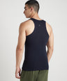 Men's Gym Vest for Men | Sweat-Absorbing Cotton Sleeveless Vest with Contrast Mesh Shoulder Panel | Pack of 2 (Assorted Colours) | Style 815