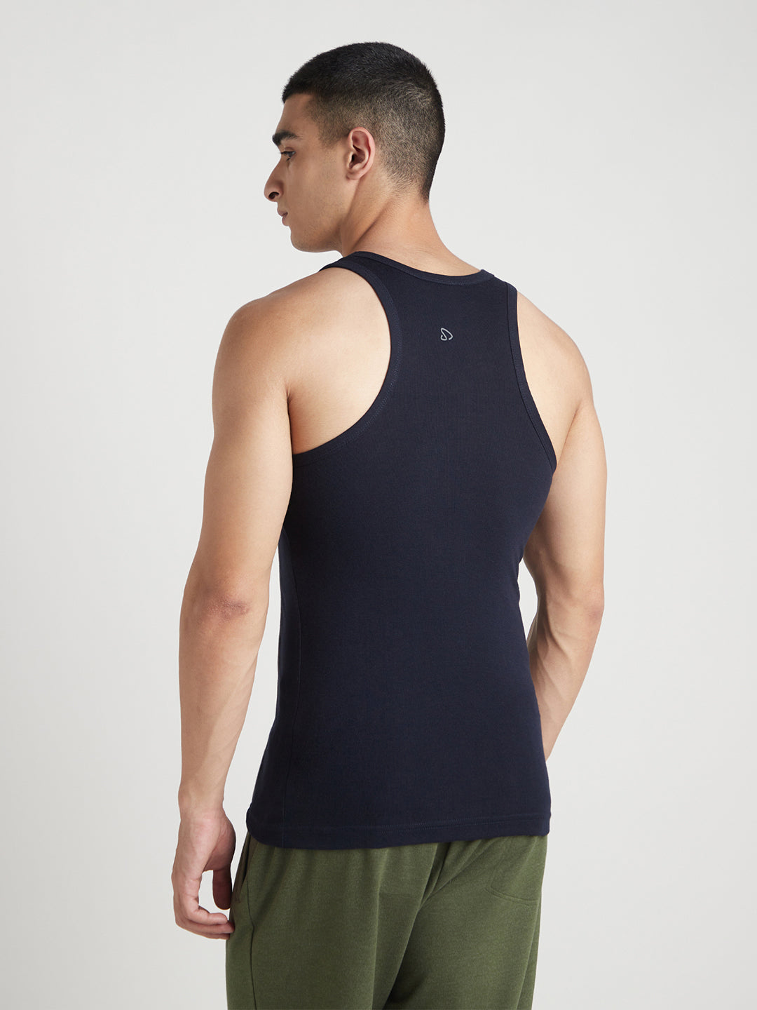 Men's Gym Vest for Men | Sweat-Absorbing Cotton Sleeveless Vest with Contrast Mesh Shoulder Panel | Pack of 2 (Assorted Colours) | Style 815