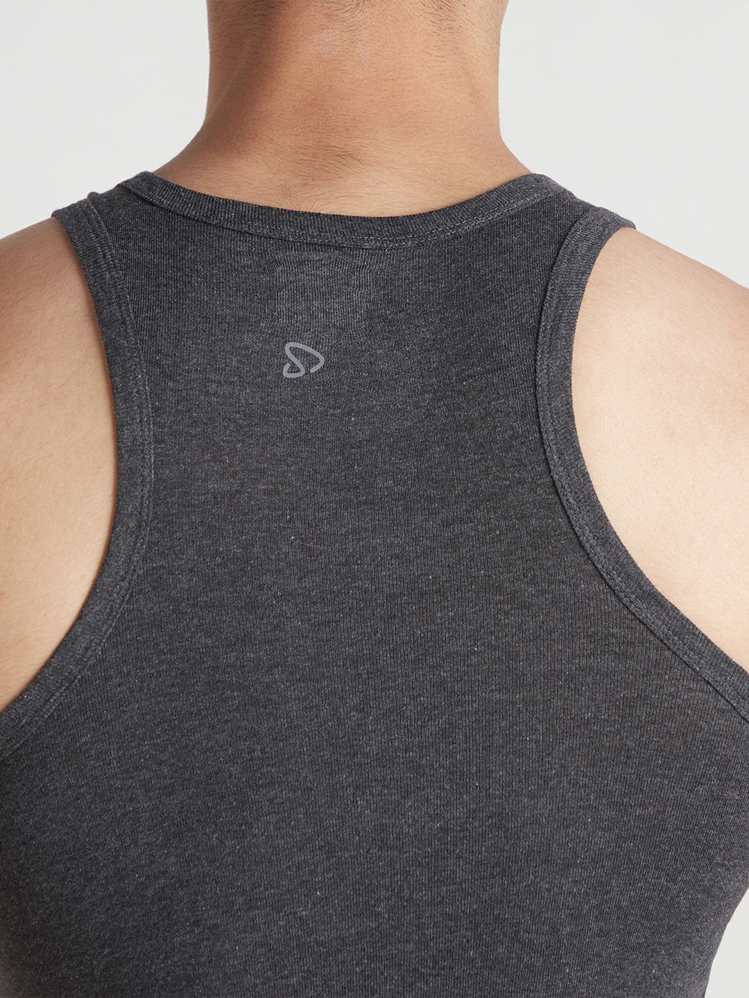 Men's Gym Vest for Men | Sweat-Absorbing Cotton Sleeveless Vest with Contrast Mesh Shoulder Panel | Pack of 2 (Assorted Colours) | Style 815