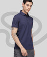 Sporto Men's Solid Polo T-Shirt - Peacoat