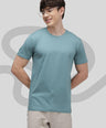 Round Neck Fluyid Cotton Rich, Solid Colour T-shirt Pack of 2