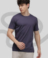 Sporto Men's Fluid Cotton Round Neck T-shirt - Grey