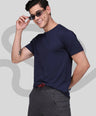 Round Neck Fluyid Cotton Rich, Solid Colour T-shirt Pack of 2
