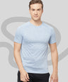 Sporto Men's Athletic Jersey Quick Dry T-Shirt - Blue Melange