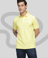 Sporto Men's Solid Polo T-Shirt - Yellow