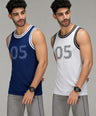 InstaCool Combo Basketball  Muscle Vest Anti odour and Moisture Wicking 2pcs