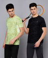 Instacool Printed Jersey Tee with Side Mesh - Combo