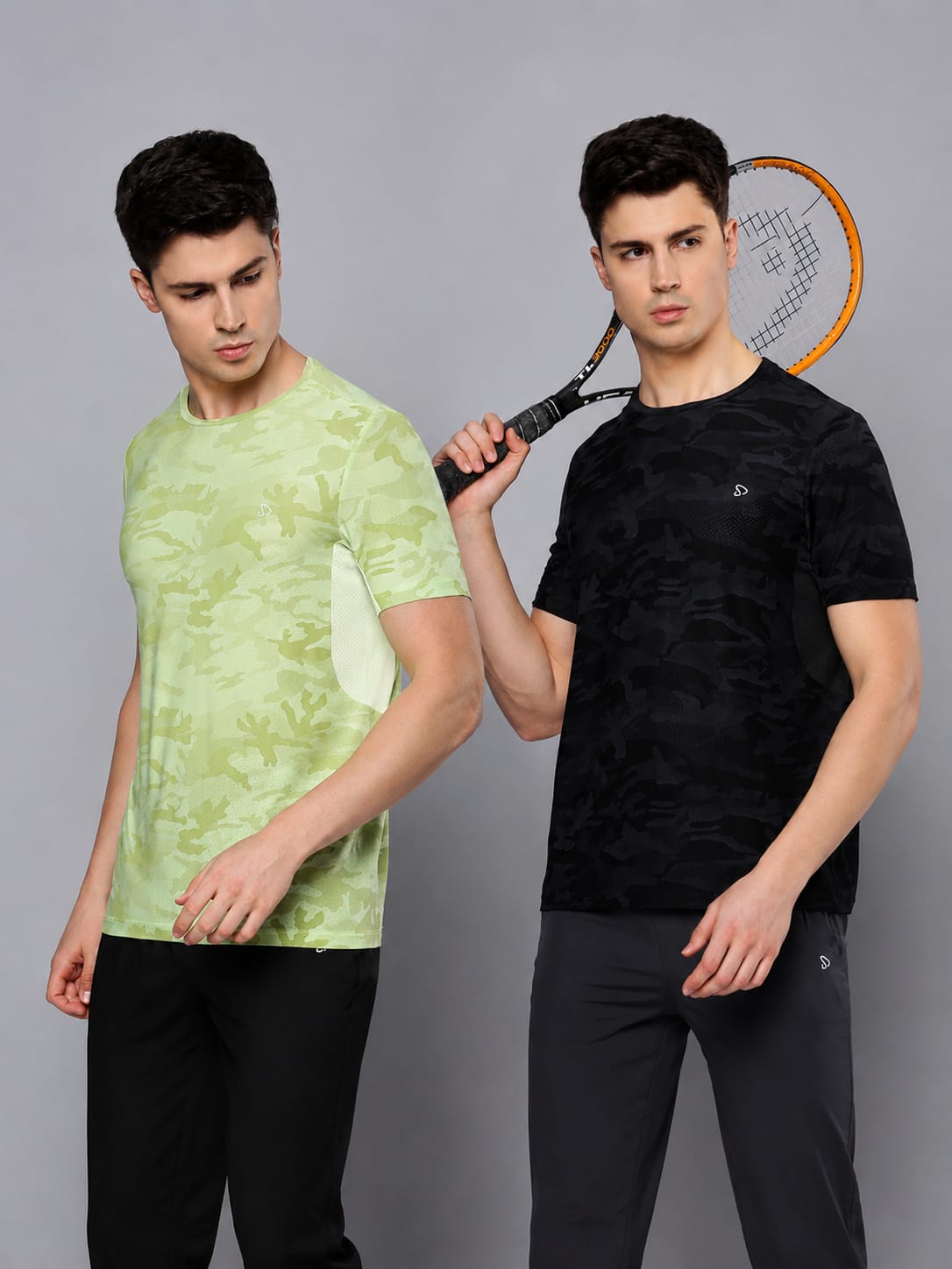 Instacool Printed Jersey Tee with Side Mesh - Combo
