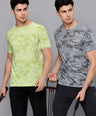 Instacool Printed Jersey Tee with Side Mesh - Combo
