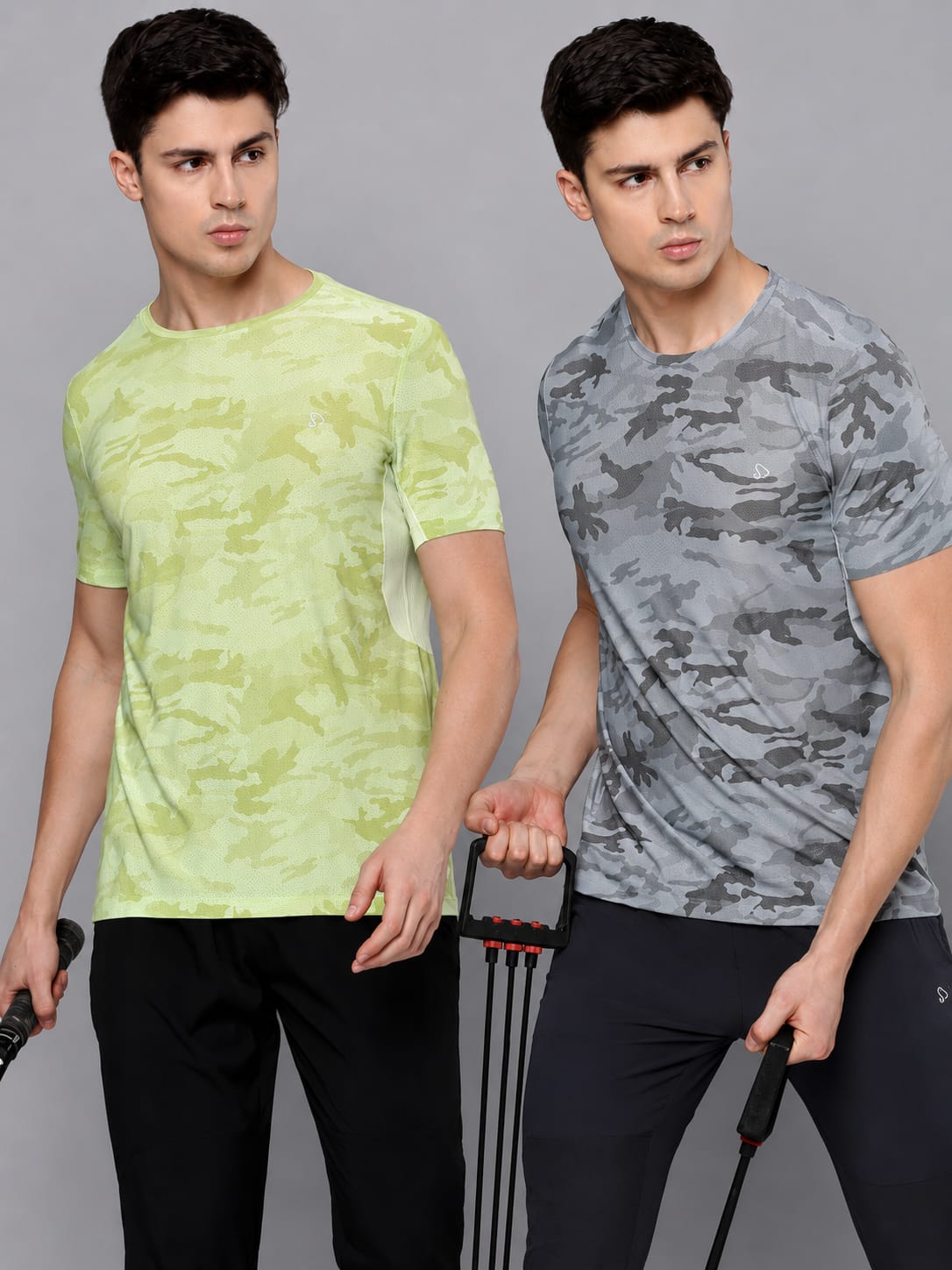 Instacool Printed Jersey Tee with Side Mesh - Combo