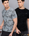 Instacool Printed Jersey Tee with Side Mesh - Combo