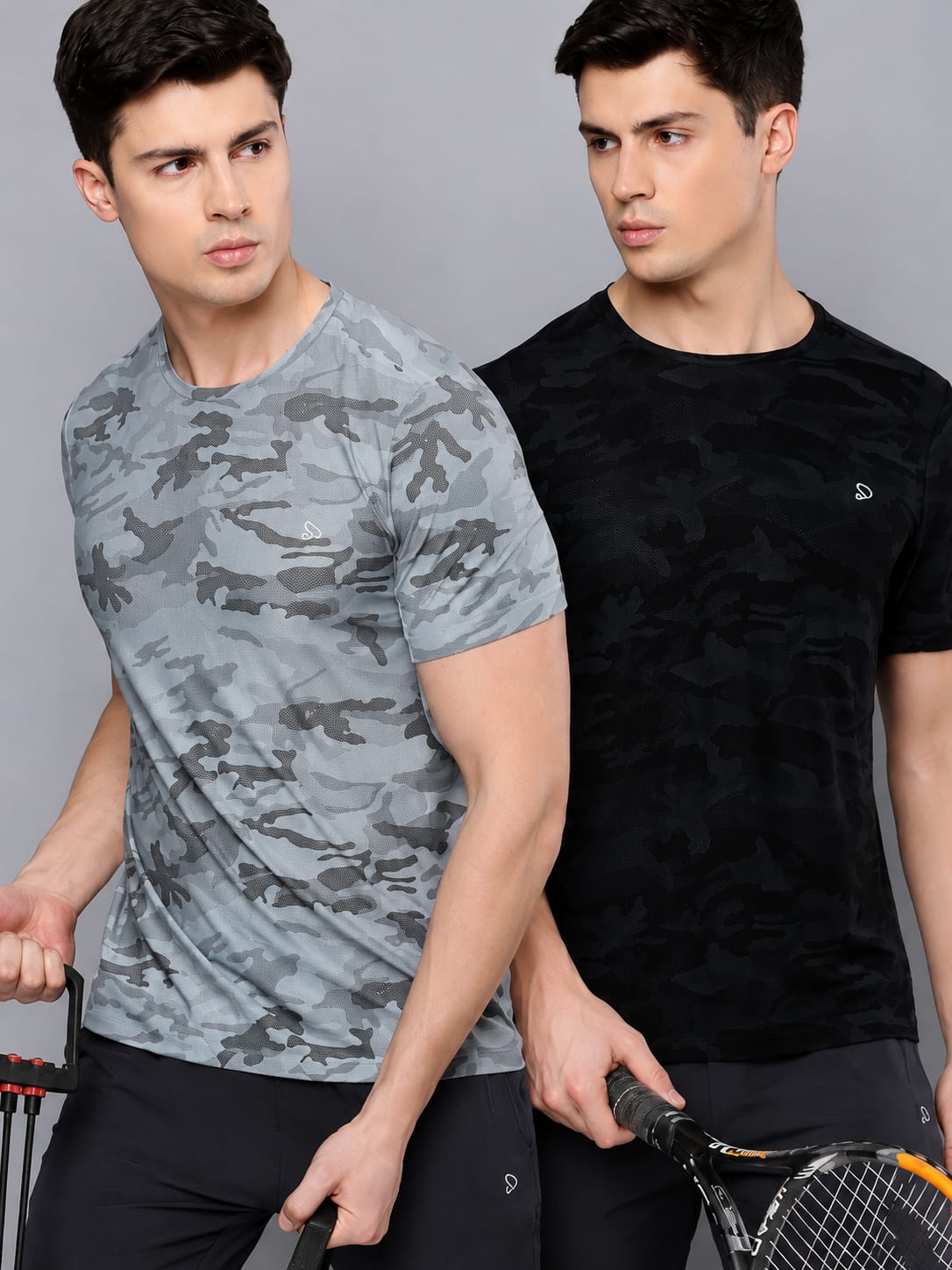 Instacool Printed Jersey Tee with Side Mesh - Combo