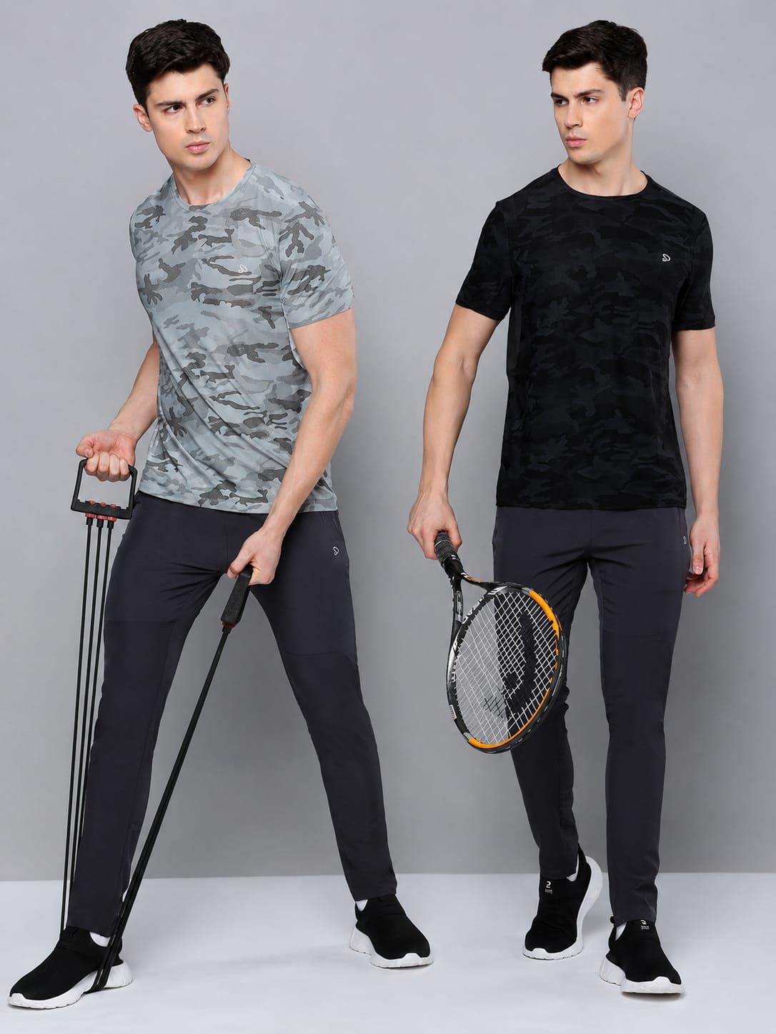 Instacool Printed Jersey Tee with Side Mesh - Combo