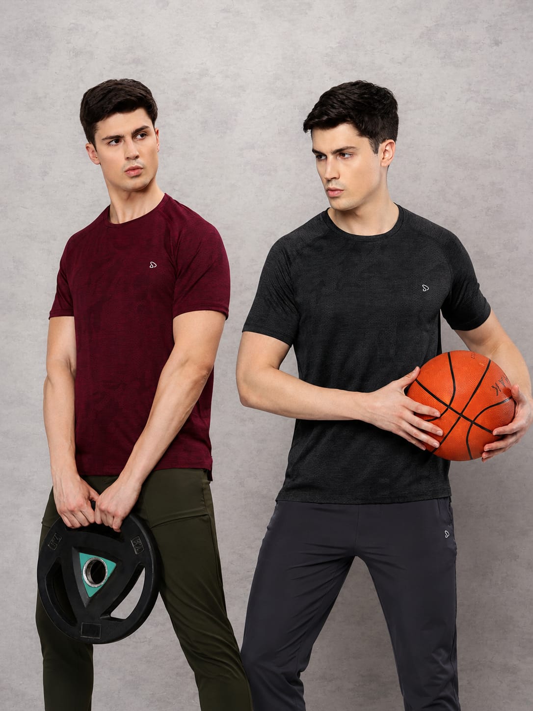 Instacool Printed Jersey Round Neck Tee - Combo