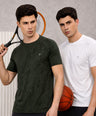 Instacool Printed Jersey Round Neck Tee - Combo