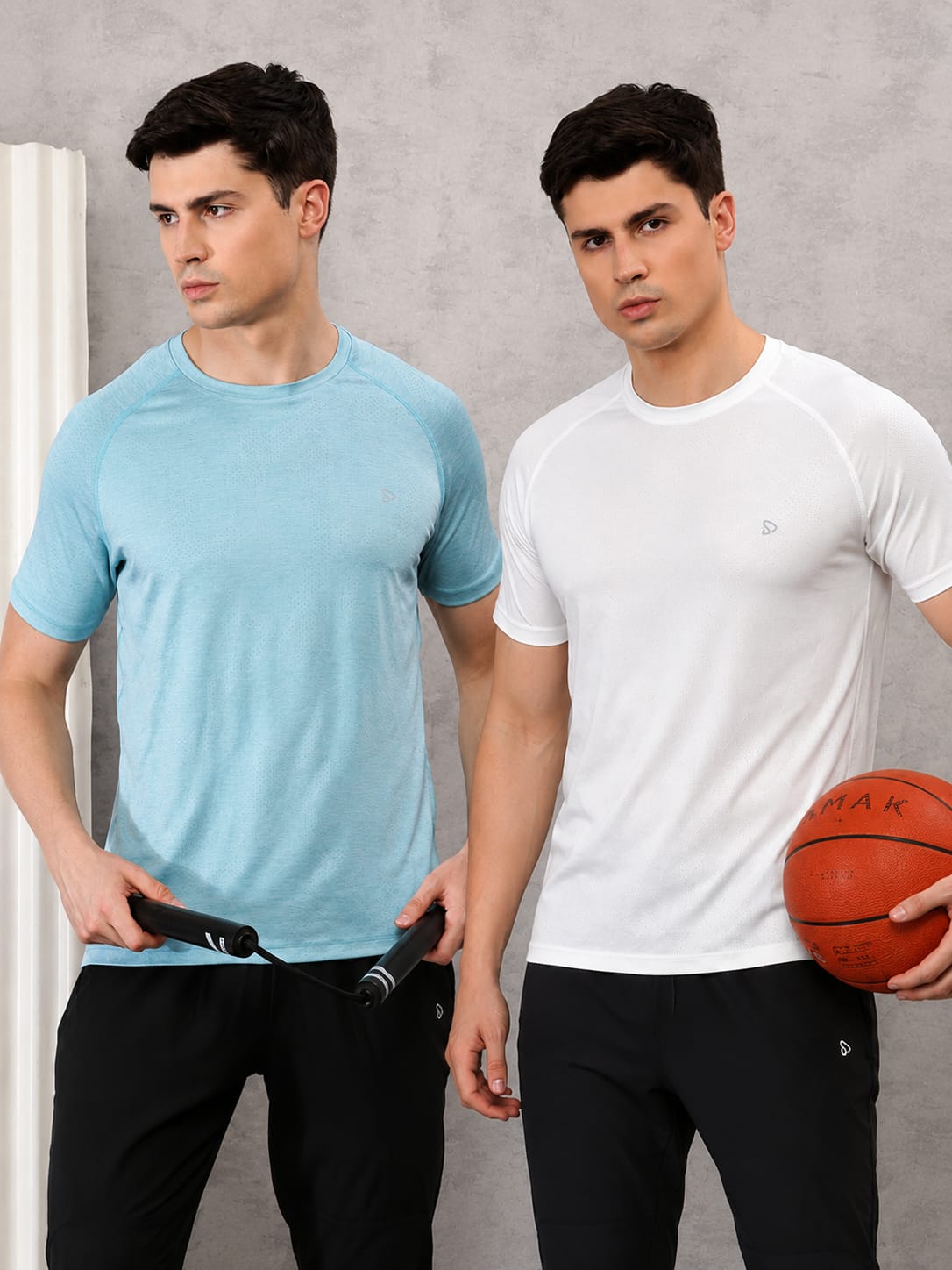 Instacool Printed Jersey Round Neck Tee - Combo