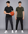 Instacool Printed Jersey Round Neck Tee - Combo