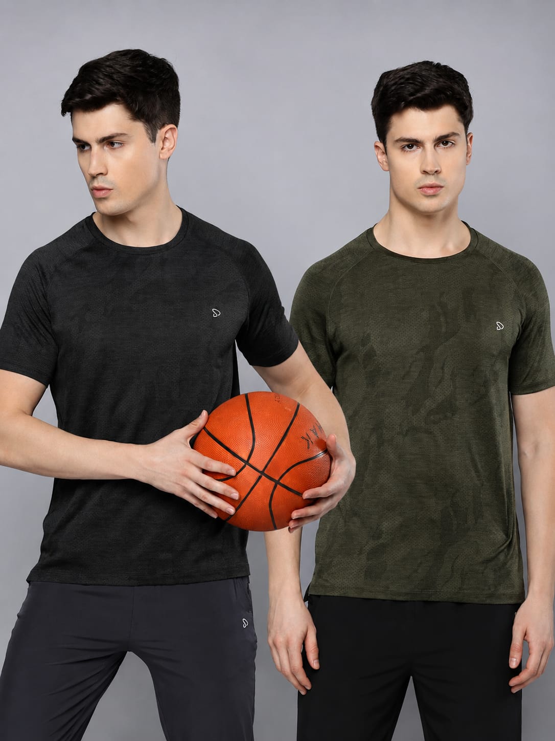 Instacool Printed Jersey Round Neck Tee - Combo